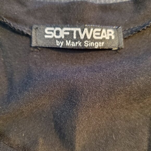 NWT Softwear By Mark Singer Asymmetric Flowy Dress Sleeveless Midi Tank Dress - Picture 3 of 11